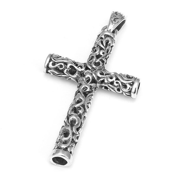 Men's Vintage Cross Pendant Necklace - Image 5