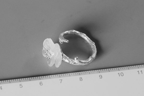 Creative flower branch  ring - Image 5