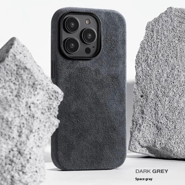 Alcantara Suede Phone Case Magnetic All-inclusive Men And Women - Image 5