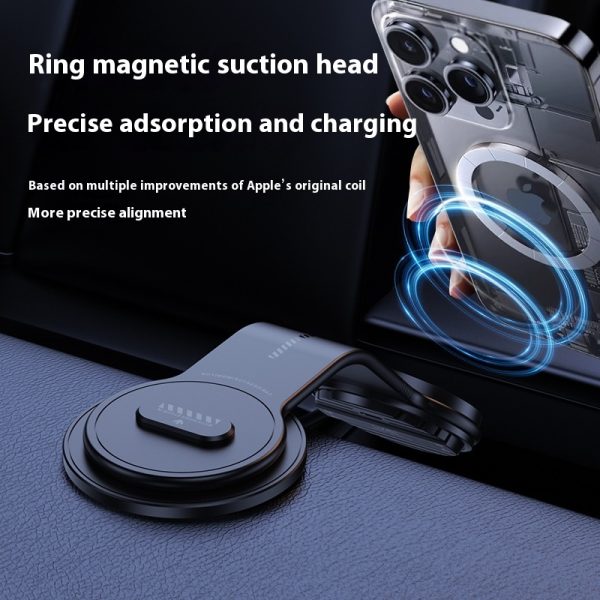Large Screen Dashboard Bending Magnetic Suction Wireless Charger On-board Bracket - Image 3
