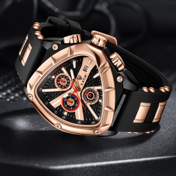 Polygon Men's Multi-waterproof Luminous Calendar Watch - Image 3