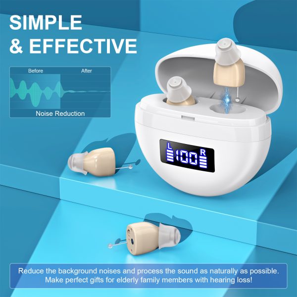 Noise Reduction Hearing Aid For The Elderly Without Howling And Sucking Digital Display