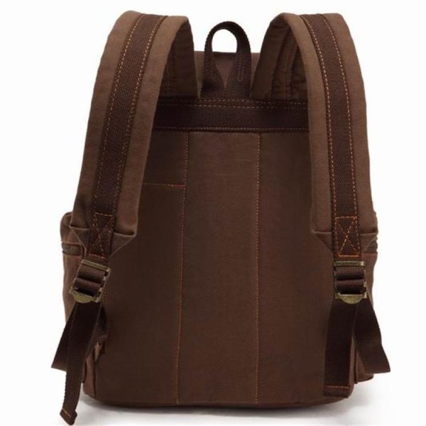 Men's And Women's Canvas Backpack 15.6 Inches Large Capacity - Image 6