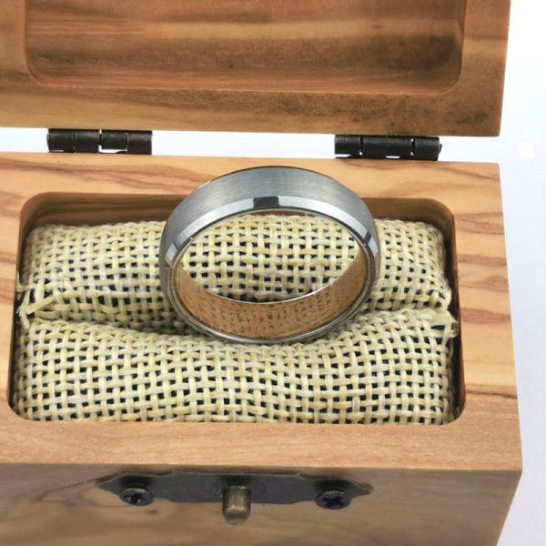 Men Tungsten Carbide Ring Engagement Wedding - Image 4
