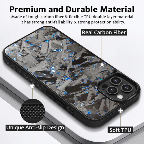 Suitable For 15promax Carbon Fiber 13Pro Magnetic Phone Case - Image 2