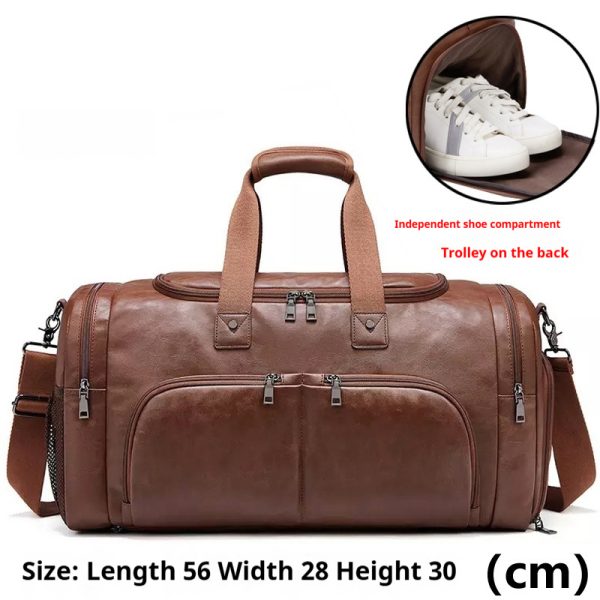 Men's Portable Travel Bag Crossbody Business Short Distance Business Bag Large Capacity - Image 7