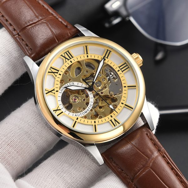 Men's Mechanical Watch Roman Scale Waterproof Fashion Business - Image 3