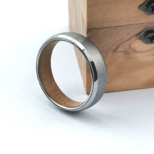 Men Tungsten Carbide Ring Engagement Wedding - Image 5