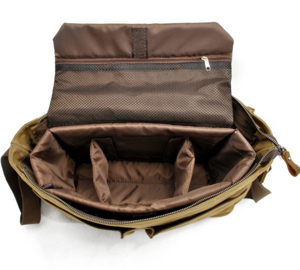 Men's canvas shoulder bag - Image 3