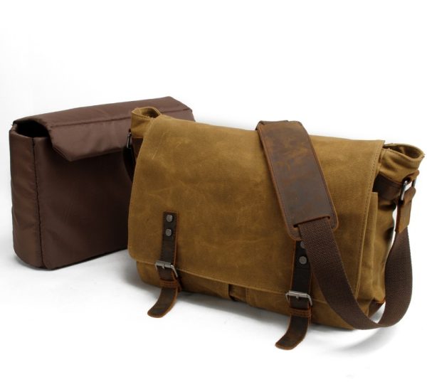 Men's canvas shoulder bag - Image 5
