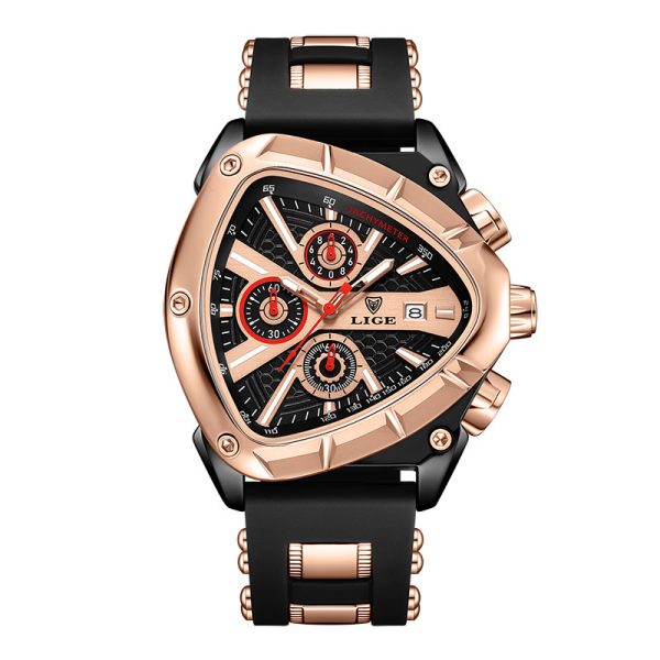 Polygon Men's Multi-waterproof Luminous Calendar Watch - Image 5