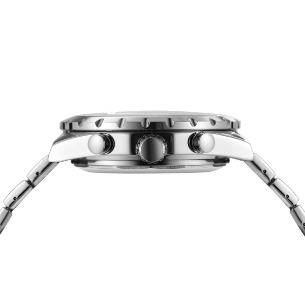 Double Calendar Automatic Mechanical Watch Mens Steel - Image 2