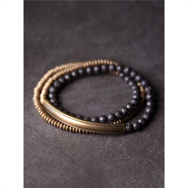 Personality Multi-layer Bracelet Female Design Volcanic Rock Retro - Image 8