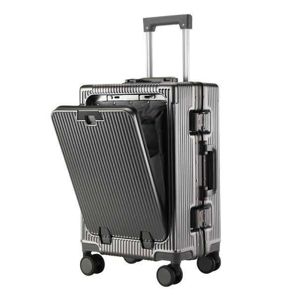 Trolley Aluminum Frame Large Capacity Front Opening Luggage - Image 8