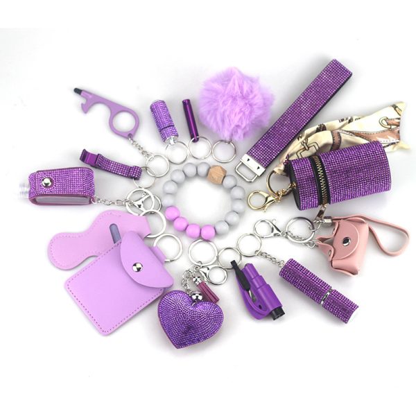 Diving Fabric Self-defense Alarm Keychain - Image 5