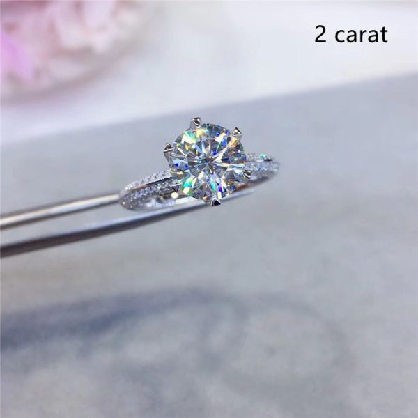 Half Of The Country Moissanite Diamond Ring Fidelity - Image 3