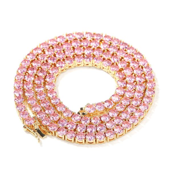 Zircon Row Necklace Versatile Tennis Chain - Image 7