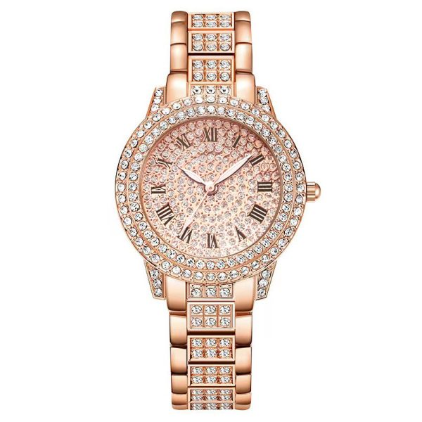 Women's Diamond Fashion Roman Quartz Watch Five-piece Set - Image 5