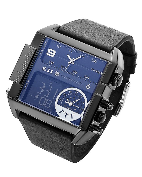 611 date 8145 countdown waterproof backlight luminous double display electronic watch - Image 8