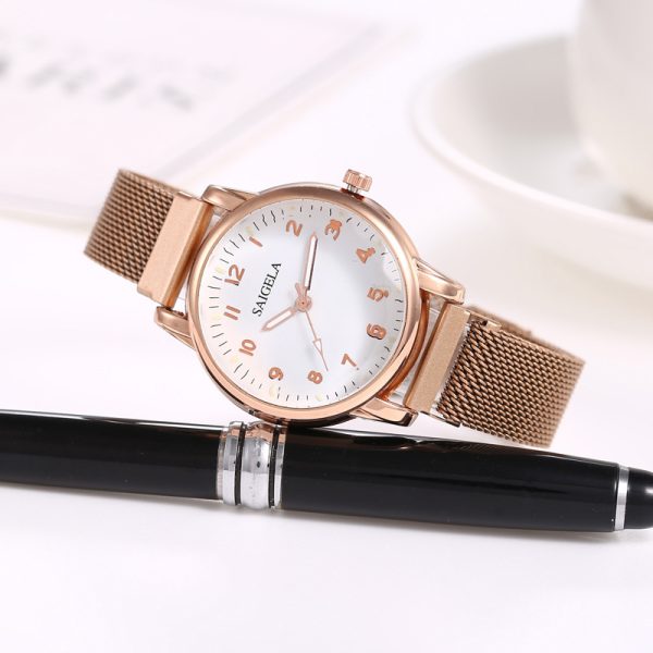 Milan Mesh Strap Magnetic Buckle Digital Women's Watch - Image 2