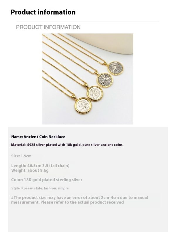 Women's High-grade Element Portrait Sterling Silver Necklace - Image 8
