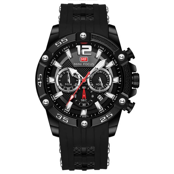 Minifix Fox Mf0349g Fashion Personality Quartz Watch Silicone Strap Luminous Men''s Watch - Image 7