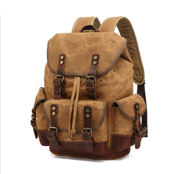 Wear-resistant canvas backpack - Image 8