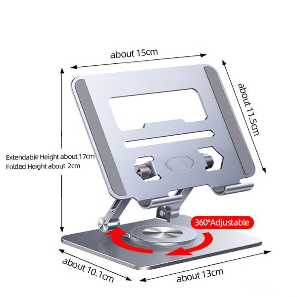 Tablet Stand Rotates 360Degrees Folding Portable - Image 5