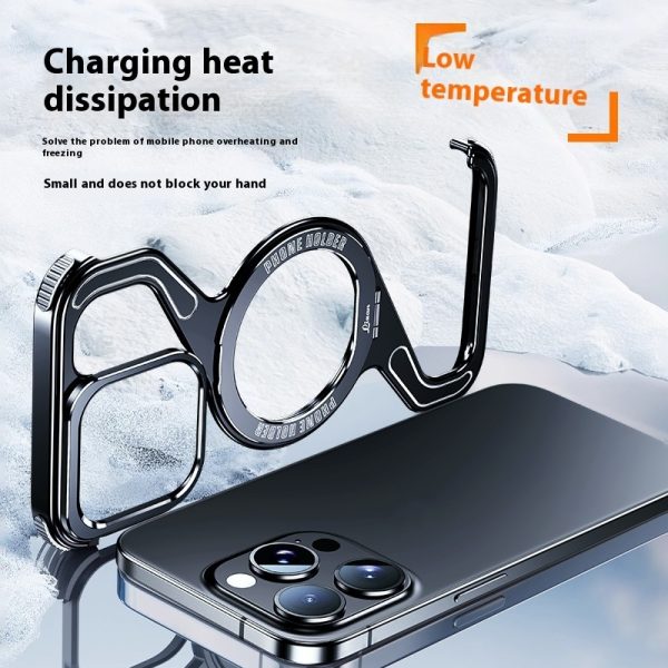 Z-type Metal Bracket Magnetic Phone Case - Image 3