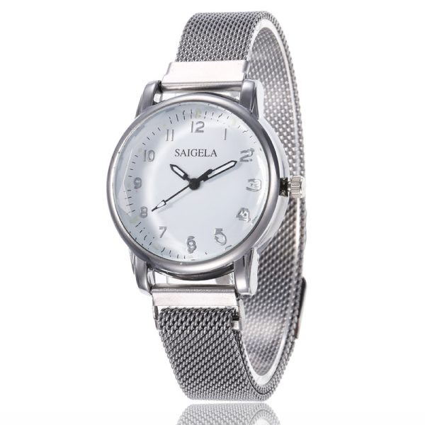 Milan Mesh Strap Magnetic Buckle Digital Women's Watch - Image 5
