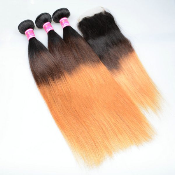 Straight hair weave hand woven hair wig for ladies - Image 3