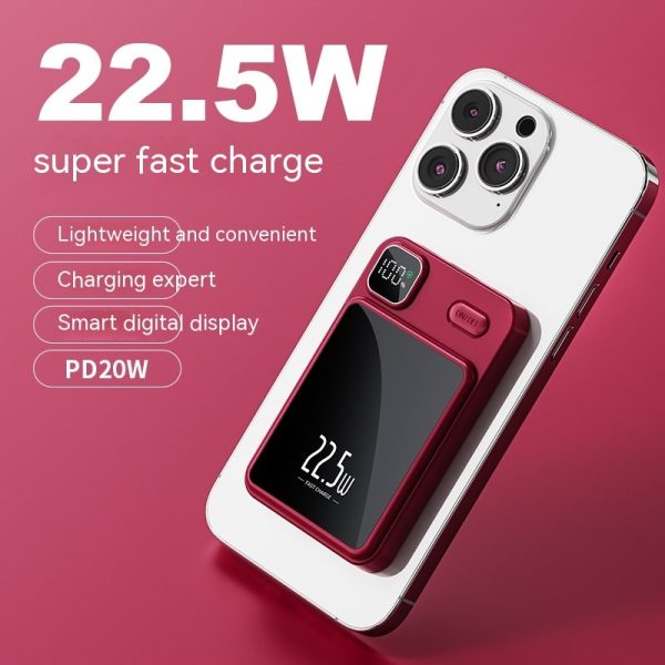 Magnetic Power Bank 20000 MA Large Capacity Fast Charging Mobile Power Gift - Image 2
