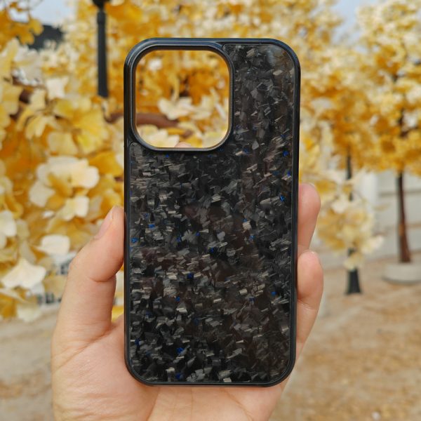 Gold Foil Carbon Fiber Forged Grain Phone Case - Image 6