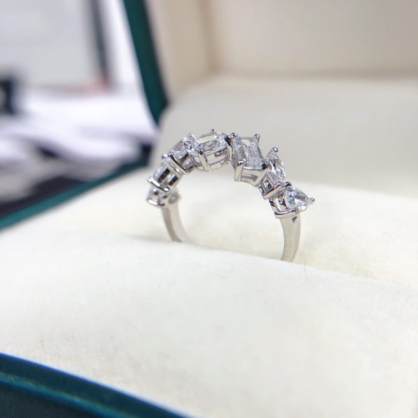 Versatile Shaped Small Row Diamond Ring - Image 3