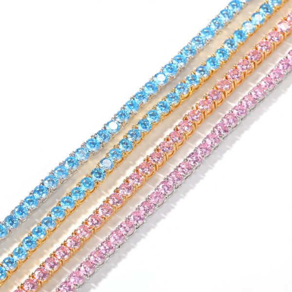 Zircon Row Necklace Versatile Tennis Chain - Image 4