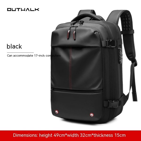 Travel Backpack Men's Business Multifunction Computer Bag Vacuum Compression Large-capacity Backpack - Image 9