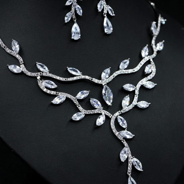 Zircon Necklace Bride Set In Europe And America - Image 4