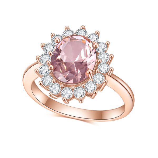 Women's Fashion Simple Ring Inlaid With Gem - Image 6