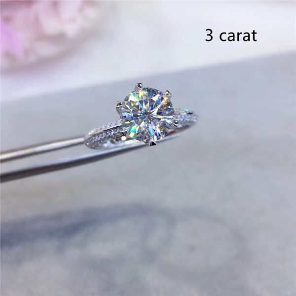 Half Of The Country Moissanite Diamond Ring Fidelity - Image 5
