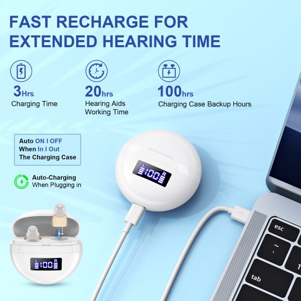 Noise Reduction Hearing Aid For The Elderly Without Howling And Sucking Digital Display - Image 4