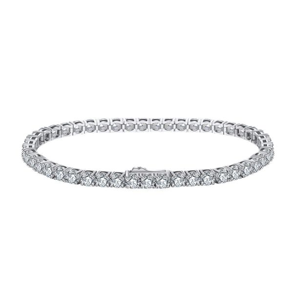 S925 Sterling Silver Hair Nursing 40mm Tennis Bracelet - Image 5