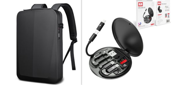 New Male Business Plastic Hard Shell Computer Backpack Waterproof - Image 10