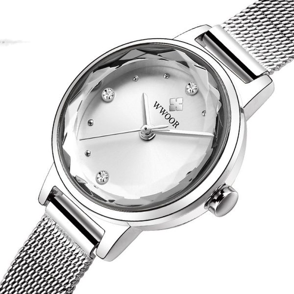 Fashion Simple Women's Quartz Watch Mesh Strap - Image 3