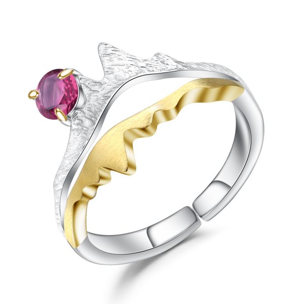 Nature Wind Sun Sunrise Premium Designer Adjustable Ring - Image 7