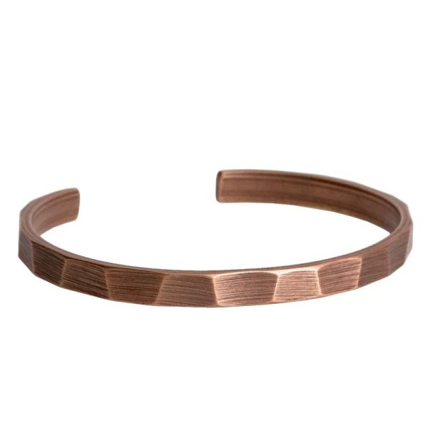 Stainless Steel Pure Copper Handmade Metal Bracelet - Image 5