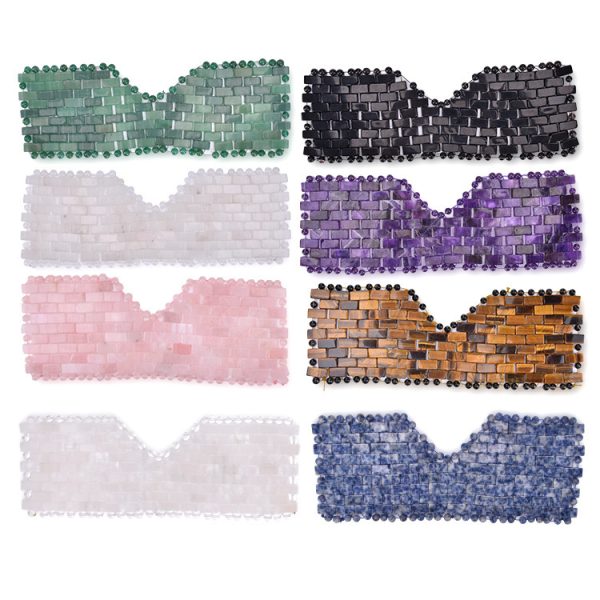 Rose Quartz Eye Mask Massager Facial Lift Roller - Image 3