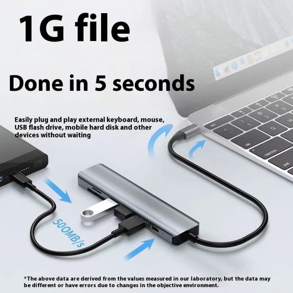 Type-c 7-in-1 Expansion Dock HDMI Projection Screen Usb Hub30 Multi-function Cable Seperater - Image 2