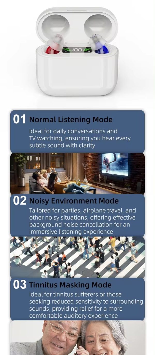 Cross-border Within The Ear Elderly Digital Hearing Aid Sound Amplifier Sound Collector Mobile Charging Warehouse - Image 10