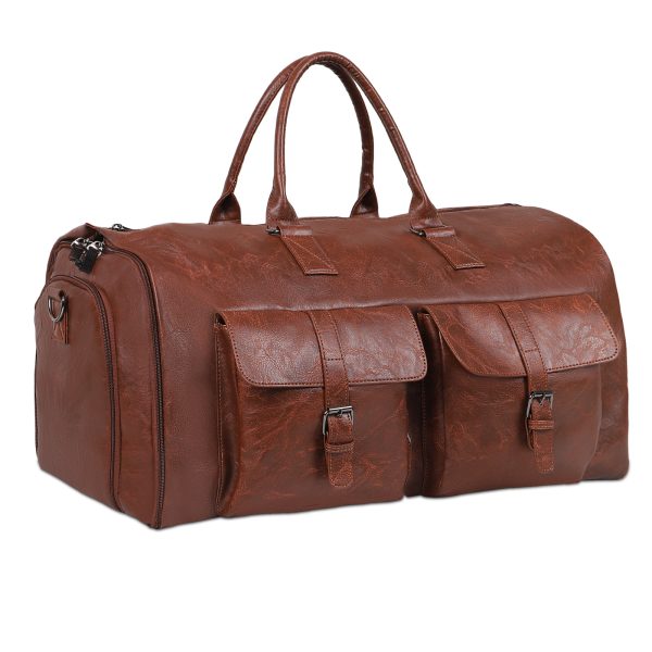 Large Capacity Men's Leather Suit Storage Bag - Image 7