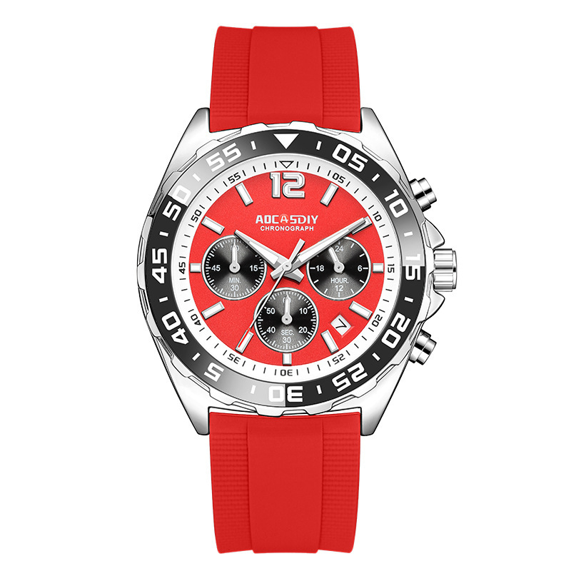Shell-type Dynamic Colorful Men's Silicone Band Watch - Image 6